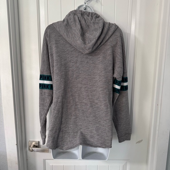 PINK Juniors Pullover Hoodie XS Seattle Mariners Baseball theme shiny - Picture 10 of 11